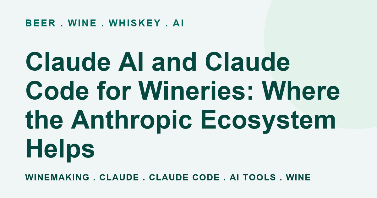 Claude AI and Claude Code for Wineries: Where the Anthropic Ecosystem ...